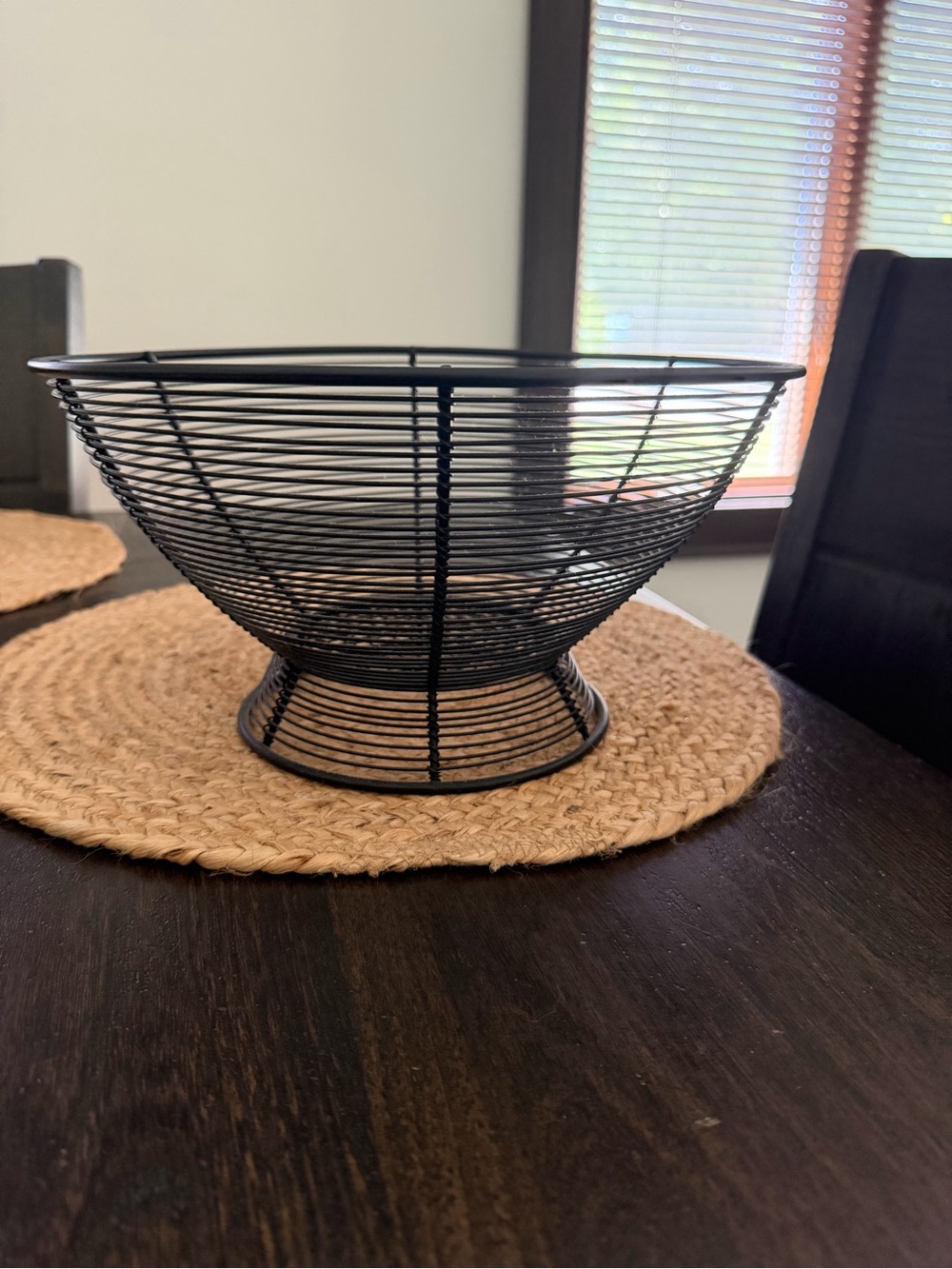 Black Wire Fruit Bowl